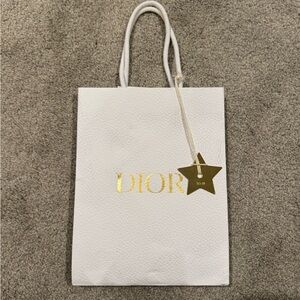 Dior Paper Bag with Gold Logo and Star